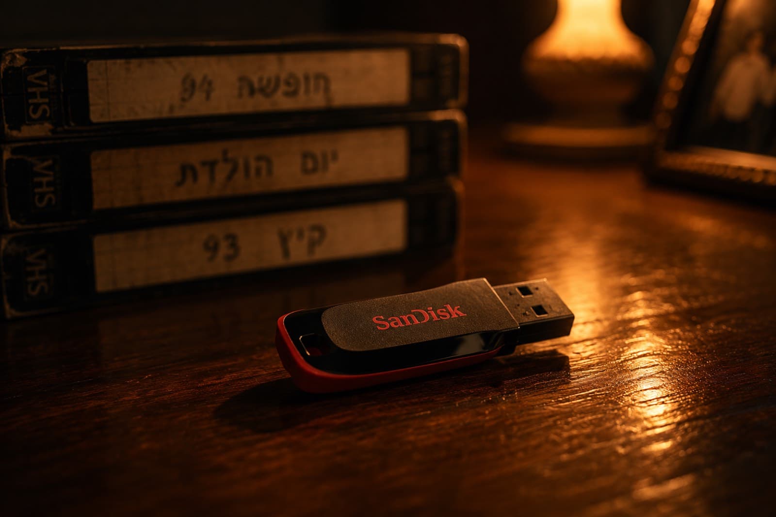 USB SanDisk של פלאשבק עם הזיכרונות